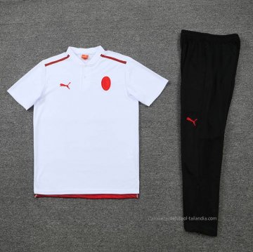 Conjunto Polo del AC Milan 2022-2023 Blanco