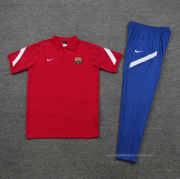 Conjunto Polo del Barcelona 2022-2023 Rojo