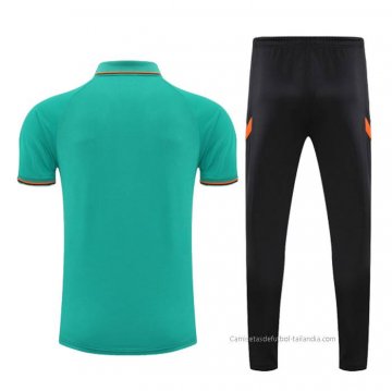 Conjunto Polo del Chelsea 2022-2023 Verde y Naranja