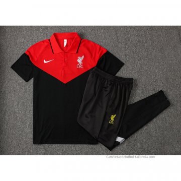 Conjunto Polo del Liverpool 2021-2022 Negro