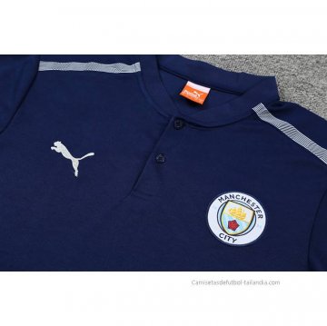 Conjunto Polo del Manchester City 2022-2023 Azul Marino