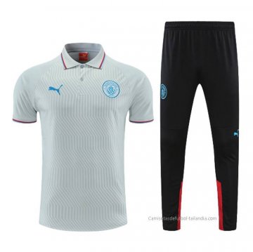 Conjunto Polo del Manchester City 2022-2023 Gris Conjunto Polo del Manchester City 2022-2023 Gris