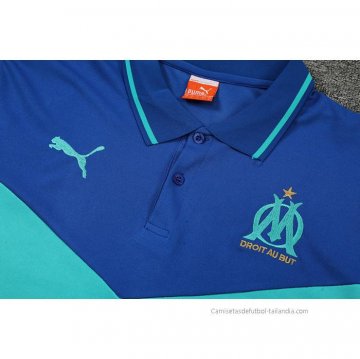 Conjunto Polo del Olympique Marsella 2022-2023 Azul y Verde