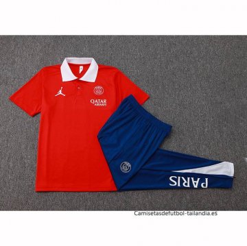 Conjunto Polo del Paris Saint-Germain 2024-2025 Rojo