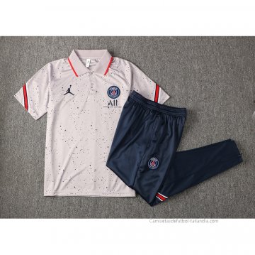 Conjunto Polo del Paris Saint-Germain Jordan 2021-2022 Gris