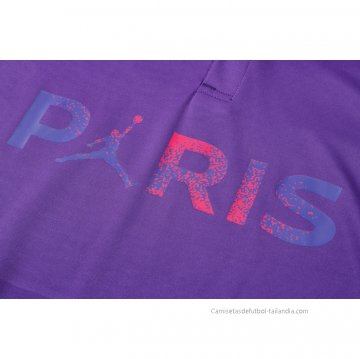 Conjunto Polo del Paris Saint-Germain Jordan 2021-2022 Purpura