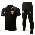 Conjunto Polo del Portugal 2022-2023 Negro