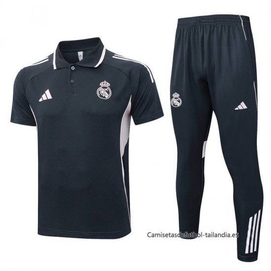 Conjunto Polo del Real Madrid 2025-2026 Gris Rosa - Haga un click en la imagen para cerrar