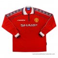 1ª Camiseta Manchester United Manga Larga Retro 1998-1999