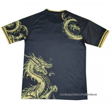 Tailandia Camiseta Real Madrid Dragon 2024-2025 Negro Oro
