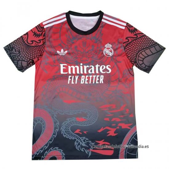 Tailandia Camiseta Real Madrid Dragon 2024-2025 Rojo - Haga un click en la imagen para cerrar