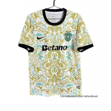 Tailandia Camiseta Sporting Special 2025-2026 Amarillo Azul Tailandia Camiseta Sporting Special 2025-2026 Amarillo Azul