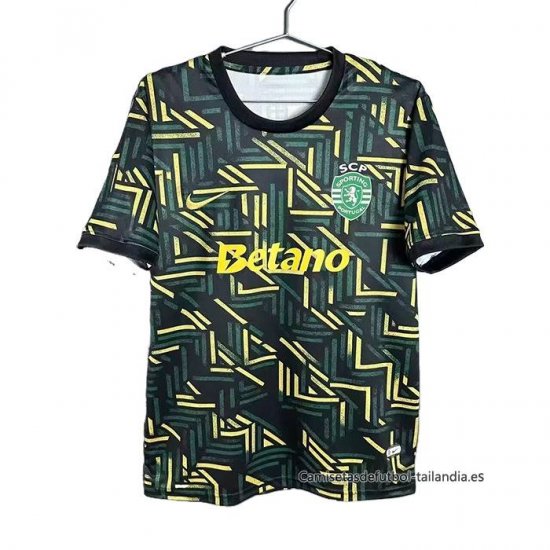 Tailandia Camiseta Sporting Special 2025-2026 Verde Amarillo - Haga un click en la imagen para cerrar