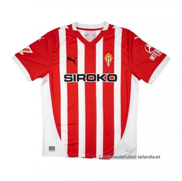 Tailandia 1ª Camiseta Sporting de Gijon 2024-2025 Tailandia 1ª Camiseta Sporting de Gijon 2024-2025