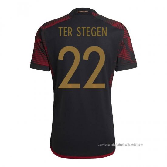 2ª Camiseta Alemania Jugador Ter Stegen 2022 - Haga un click en la imagen para cerrar