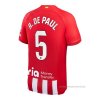 1ª Camiseta Atletico Madrid Jugador R.De Paul 2023-2024 1ª Camiseta Atletico Madrid Jugador R.De Paul 2023-2024