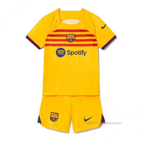 4ª Camiseta Barcelona Nino 2022-2023 - Haga un click en la imagen para cerrar
