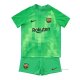 Camiseta Barcelona Portero Nino 2021-2022 Verde