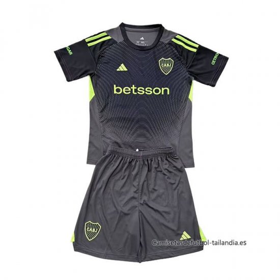 Camiseta Boca Juniors Portero Nino 2025 Negro - Haga un click en la imagen para cerrar