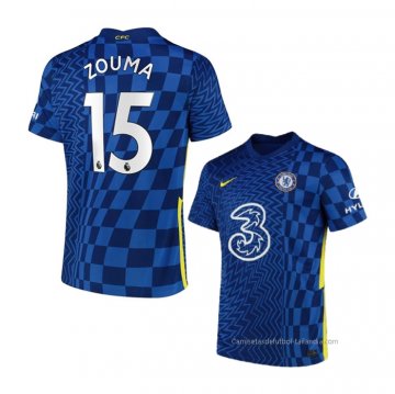 1ª Camiseta Chelsea Jugador Zouma 2021-2022 1ª Camiseta Chelsea Jugador Zouma 2021-2022