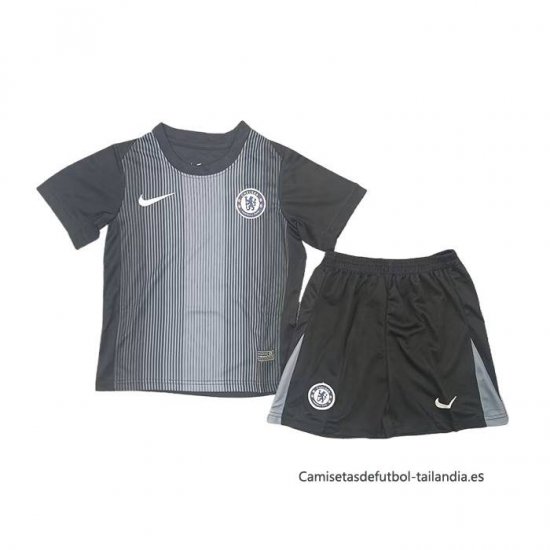 Camiseta Chelsea Portero Nino 2025-2026 Negro - Haga un click en la imagen para cerrar