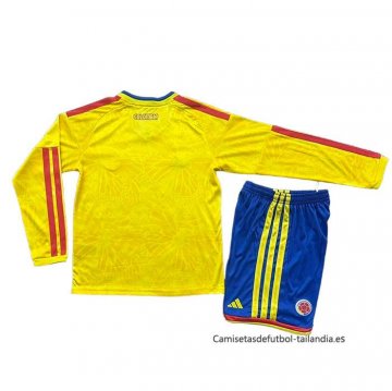 1ª Camiseta Colombia Manga Larga Nino 2026