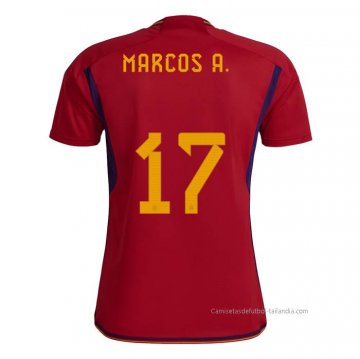 1ª Camiseta Espana Jugador Marcos A. 2022 1ª Camiseta Espana Jugador Marcos A. 2022