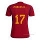 1ª Camiseta Espana Jugador Marcos A. 2022