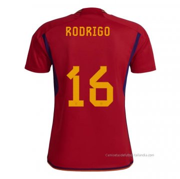 1ª Camiseta Espana Jugador Rodrigo 2022 1ª Camiseta Espana Jugador Rodrigo 2022