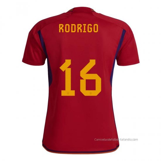 1ª Camiseta Espana Jugador Rodrigo 2022 - Haga un click en la imagen para cerrar
