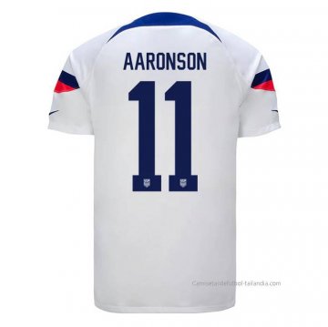 1ª Camiseta Estados Unidos Jugador Aaronson 2022 1ª Camiseta Estados Unidos Jugador Aaronson 2022
