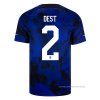2ª Camiseta Estados Unidos Jugador Dest 2022