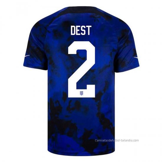 2ª Camiseta Estados Unidos Jugador Dest 2022 - Haga un click en la imagen para cerrar