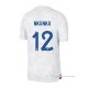 2ª Camiseta Francia Jugador Nkunku 2022