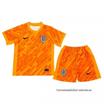Camiseta Inglaterra Portero Nino 2024 Naranja Camiseta Inglaterra Portero Nino 2024 Naranja