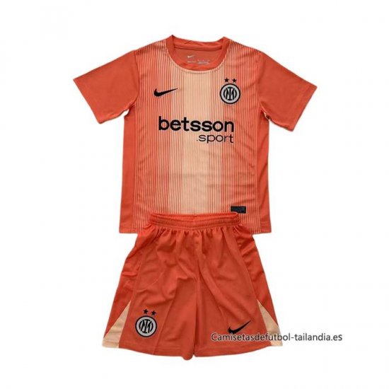 Camiseta Inter Milan Portero Nino 2025-2026 Naranja - Haga un click en la imagen para cerrar