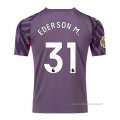 Camiseta Manchester City Jugador Ederson M. Portero 2023-2024 Purpura