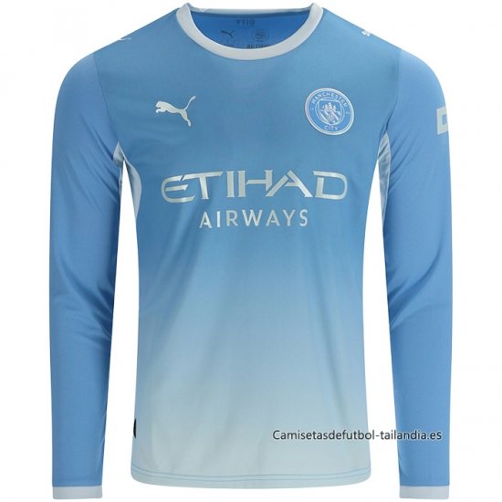 1ª Camiseta Manchester City Manga Larga 2026-2027 - Haga un click en la imagen para cerrar
