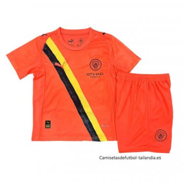 Camiseta Manchester City Special Nino 2025-2026 Naranja Camiseta Manchester City Special Nino 2025-2026 Naranja