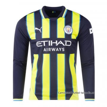 2ª Camiseta Manchester City Manga Larga 2024-2025 2ª Camiseta Manchester City Manga Larga 2024-2025