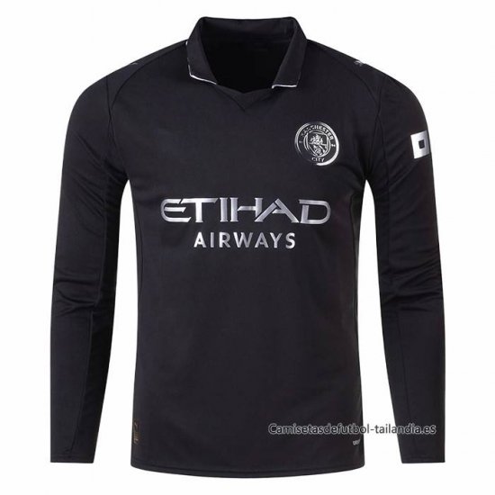 2ª Camiseta Manchester City Manga Larga 2025-2026 - Haga un click en la imagen para cerrar