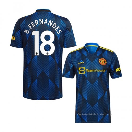3ª Camiseta Manchester United Jugador B.Fernandes 2021-2022 - Haga un click en la imagen para cerrar