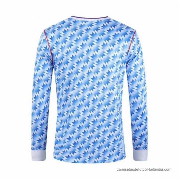 2ª Camiseta Manchester United Manga Larga Retro 1990-1992