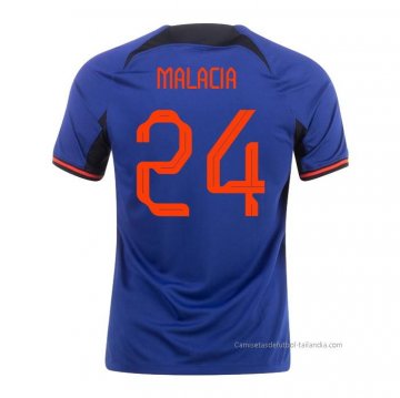 2ª Camiseta Paises Bajos Jugador Malacia 2022 2ª Camiseta Paises Bajos Jugador Malacia 2022