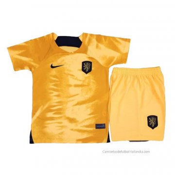 1ª Camiseta Paises Bajos Nino 2022 1ª Camiseta Paises Bajos Nino 2022