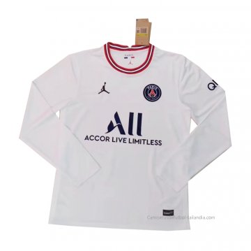 Camiseta Paris Saint-Germain 4ª Manga Larga 2021-2022 Camiseta Paris Saint-Germain 4ª Manga Larga 2021-2022