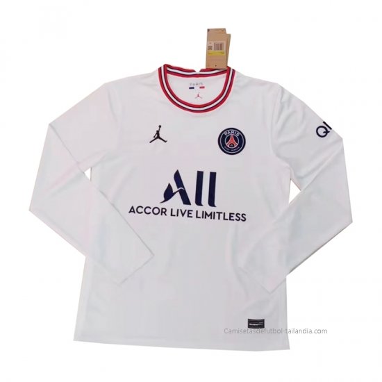 Camiseta Paris Saint-Germain 4ª Manga Larga 2021-2022 - Haga un click en la imagen para cerrar