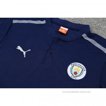 Camiseta Polo del Manchester City 2022-2023 Azul Marino