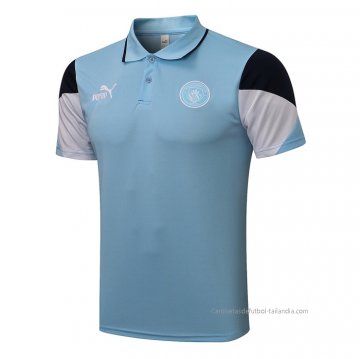 Camiseta Polo del Manchester City 2021-2022 Azul Camiseta Polo del Manchester City 2021-2022 Azul