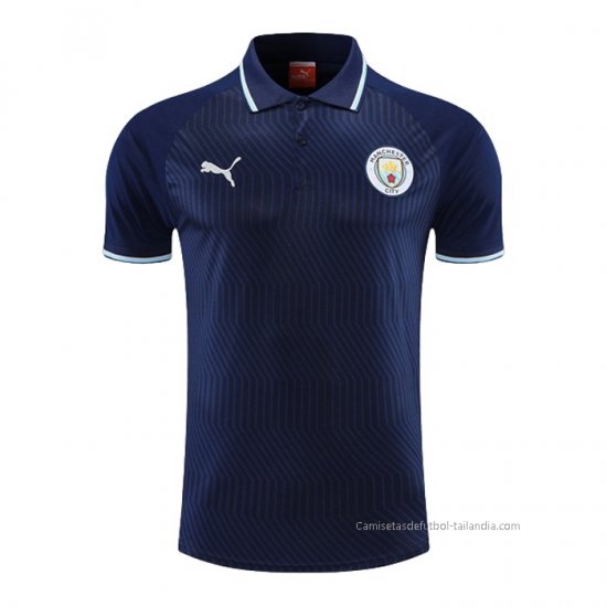 Camiseta Polo del Manchester City 2022-2023 Azul Marino - Haga un click en la imagen para cerrar